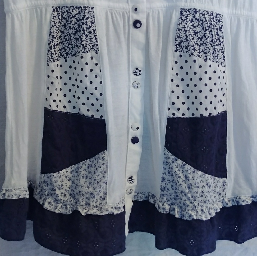 Anthropologie Ric Rac patchwork tee - Picture 4 of 5